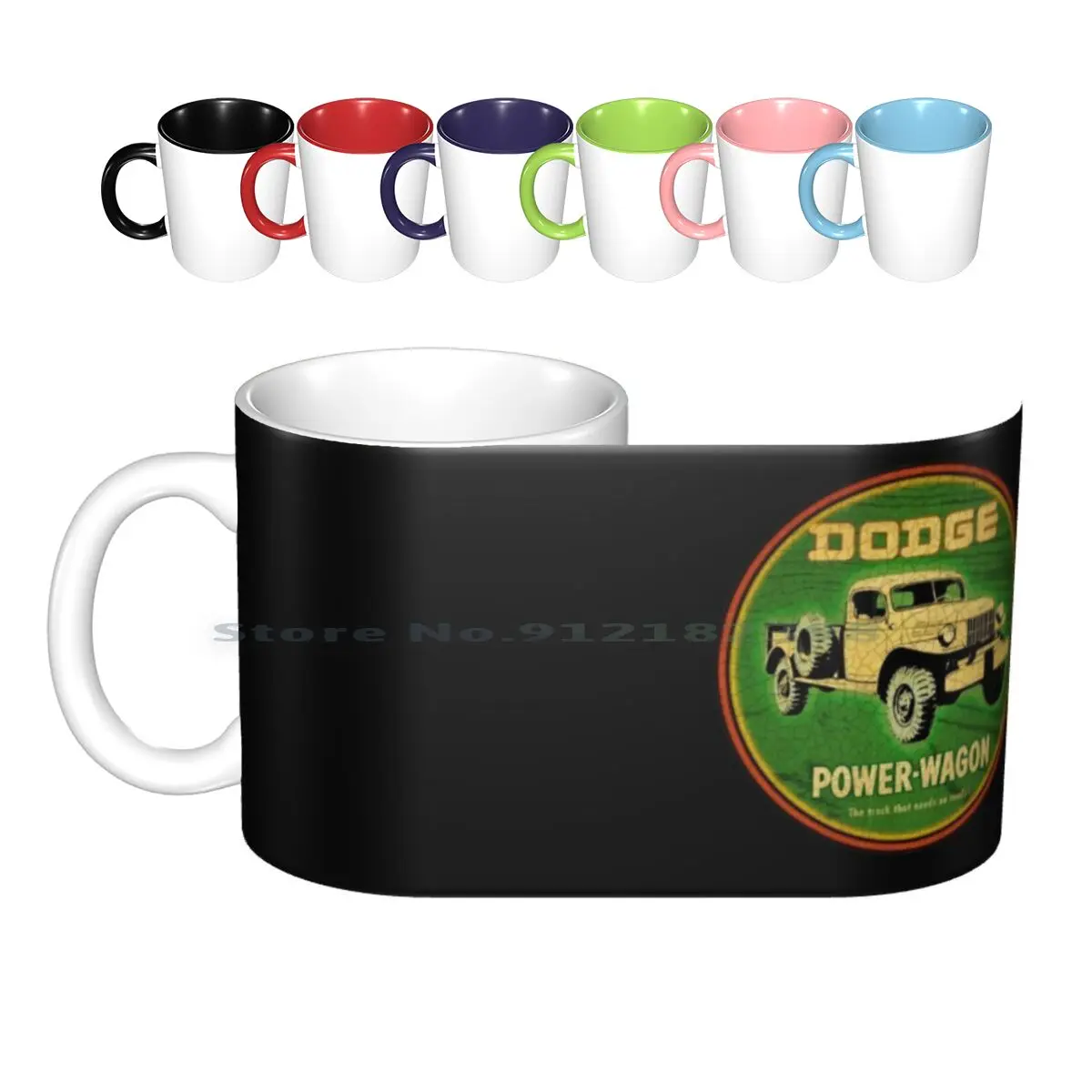 Power Wagon Usa Ceramic Mugs Coffee Cups Milk Tea Mug Power Wagon Usa 1946 Willys Station 4x4 Trucks Off Road Woody Powerwagon