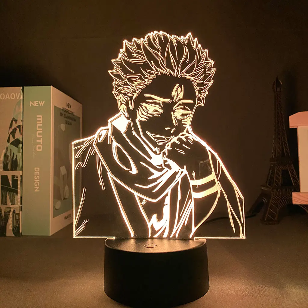 

Anime Light Led Panel Lights Yuji Itadori Jujutsu Kaisen Kawaii Room Decor Valentines Day Gift Holiday Lighting Night Lamp