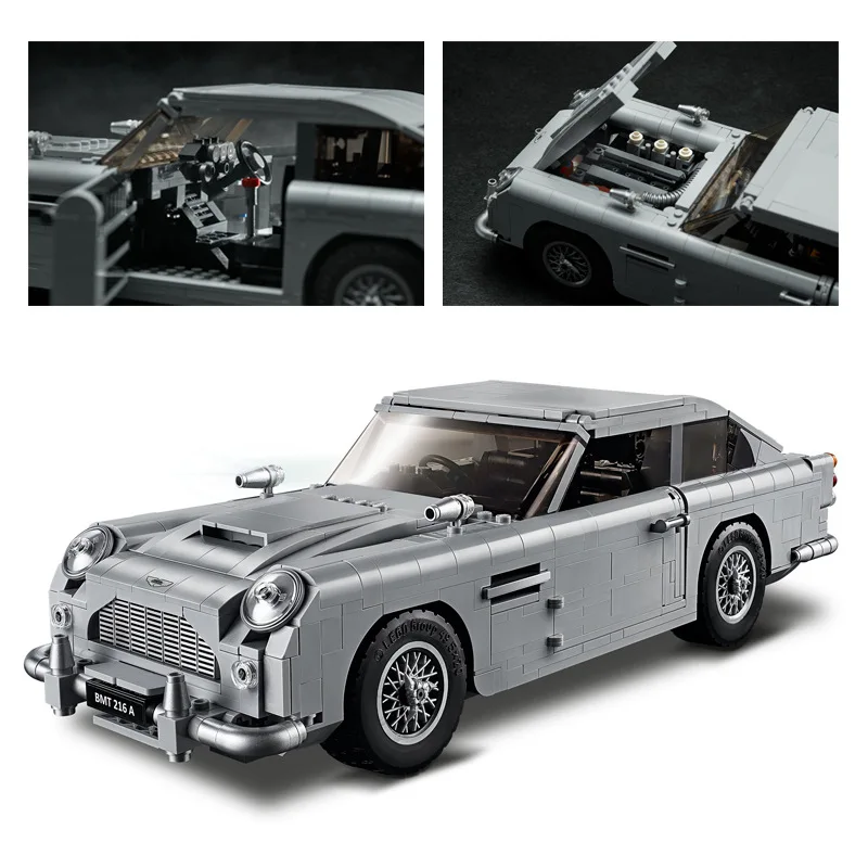 

In Stock 007 James Bond Technic Car Series 1295PCS 10262 Building Blocks Bricks Children Model Gifts Toys
