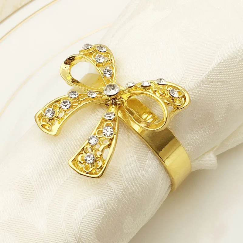 10 шт. декоративные кольца-пряжки для салфеток в форме банта | Дом и сад