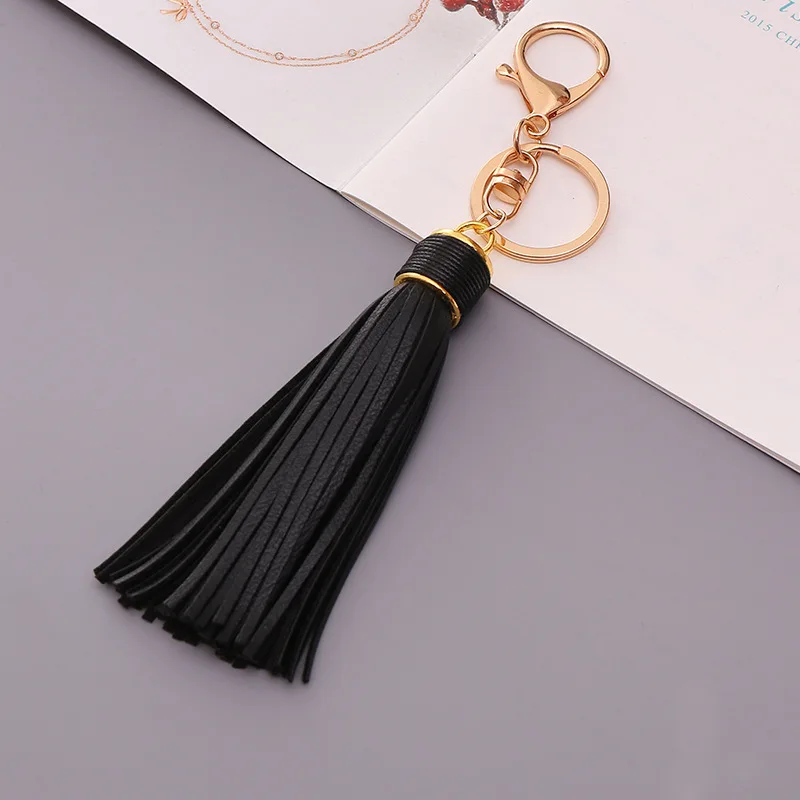 Кожаный брелок с кисточками на заказ автомобильный креативный подарок день