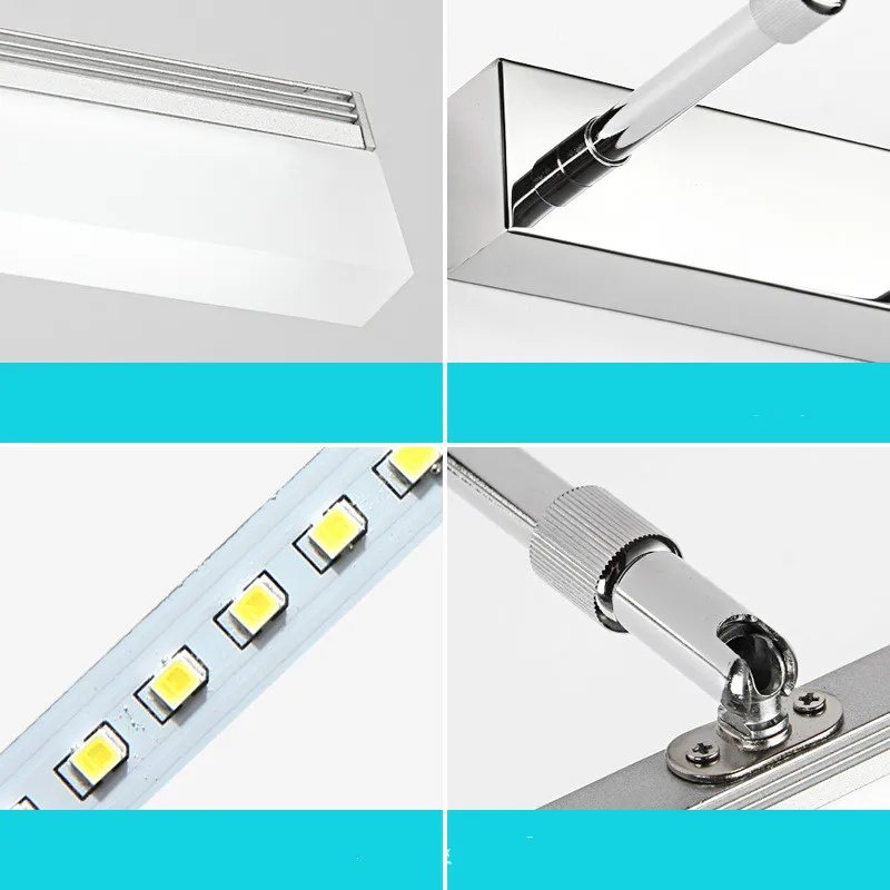 

LED Wall light Bathroom Mirror Lamp warm white /white washroom wall Lamp fixtures acrylic makeup mirror light WY428