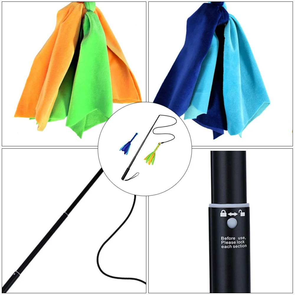

1Set Retractable Dog Teaser Stick Dog Teaser Pole Training Pole Interactive