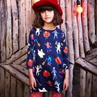 Платье-рубашка с длинным рукавом для девочек 7 лет