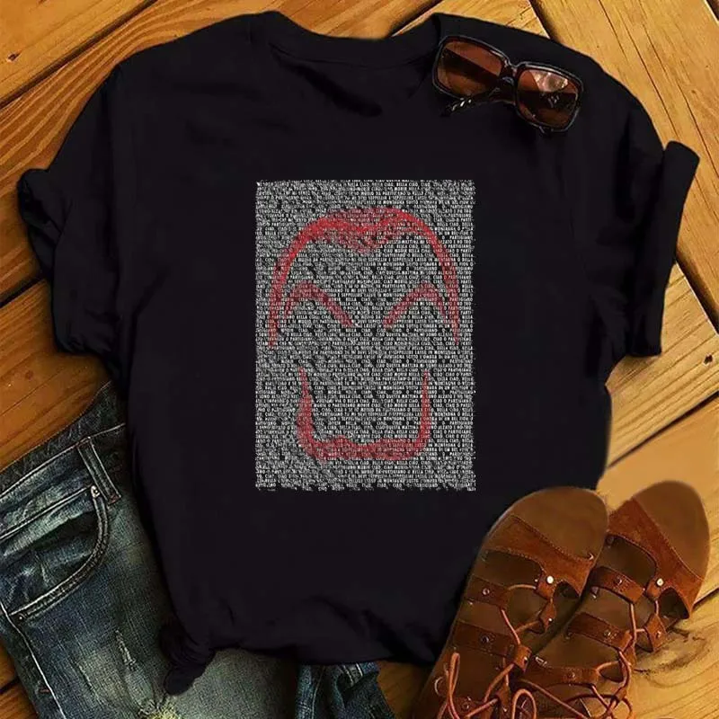 la casa de papel black tshirt money heist tees tv series t shirt women short sleeve house of paper funny female t shirt tops free global shipping