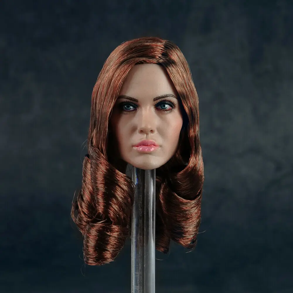 

In Stock 1/6 Scale Head Sculpt Head Carving Model Angelina Jolie Female for 12'' Action Figure Body Toys