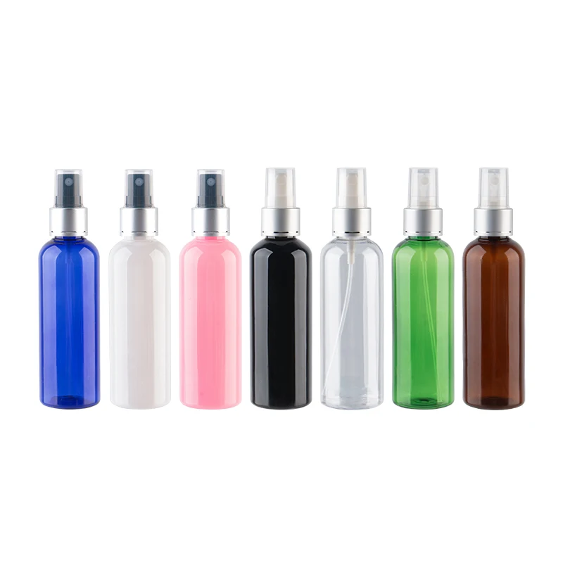 100ml 50pcs Empty Aluminum Collar Spray Pump Fragrance Makeup Bottles Perfume Cosmetic Mist Sprayer Container Cosmetic Packaging