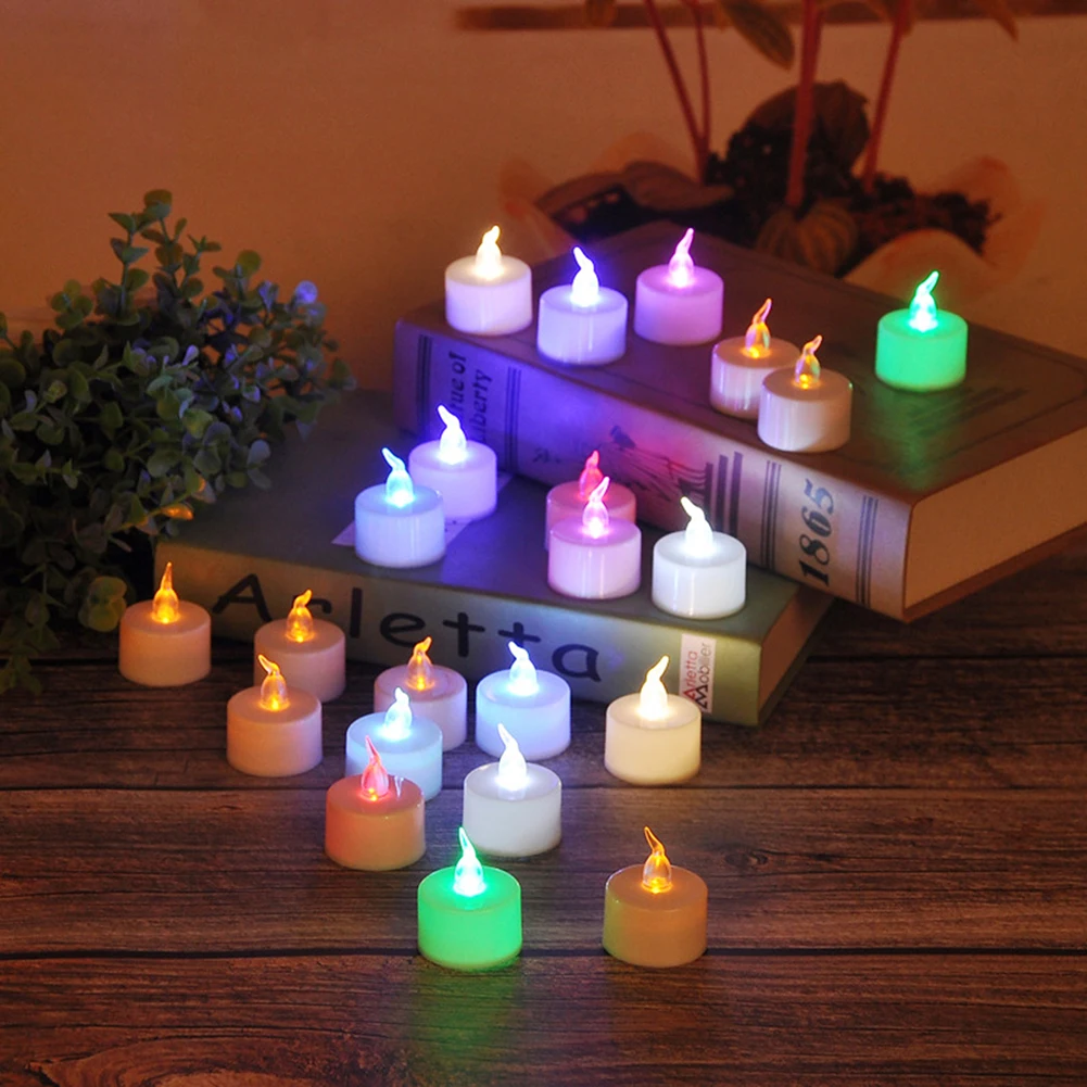 

Flameless LED Electronic Candle Tea Light Battery Powered Wedding Romantic Light Birthday Party Home Decoration Light