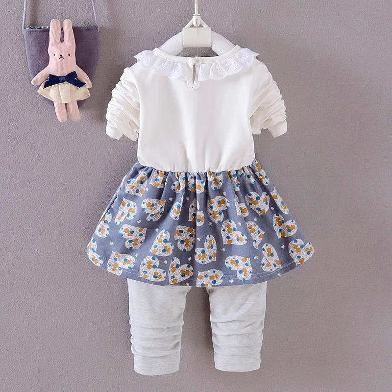 Комплекты одежды для маленьких девочек осень-весна 3 предмета детский спортивный