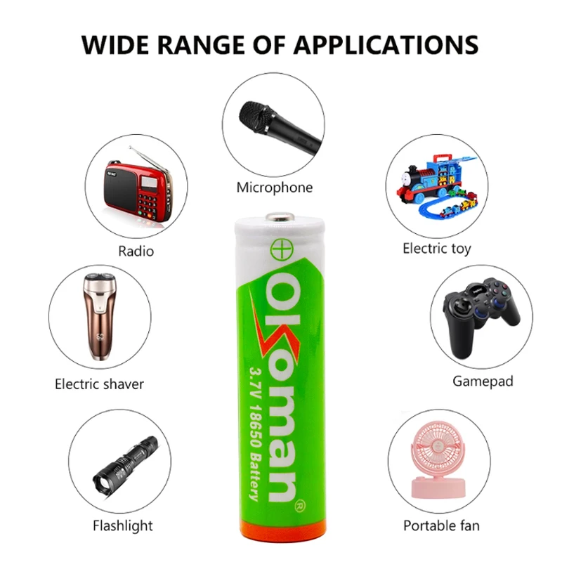 2020 Новый 3 7 V 18650 9800mAh аккумуляторная батарея высокой емкости литий ионная для