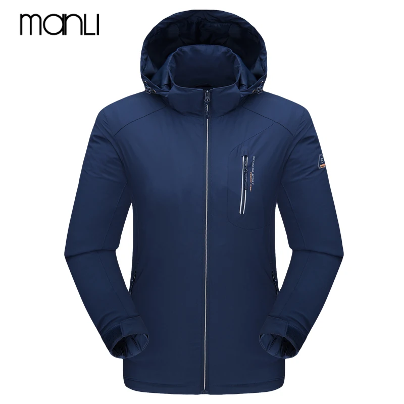 

MANLI 2020 мужская куртка для пешего туризма Мужская весенне-осенняя ветровка для скалолазания Треккинговая куртка уличная флисовая Водонепро...