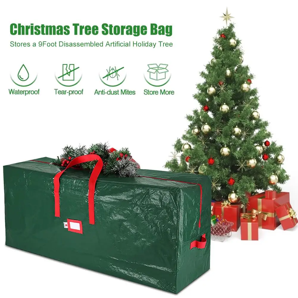 

Portable XmasTree Storage Bag Waterproof Material Holiday Tree Storage Case Protective Zippered XmasTree Bag with Handles