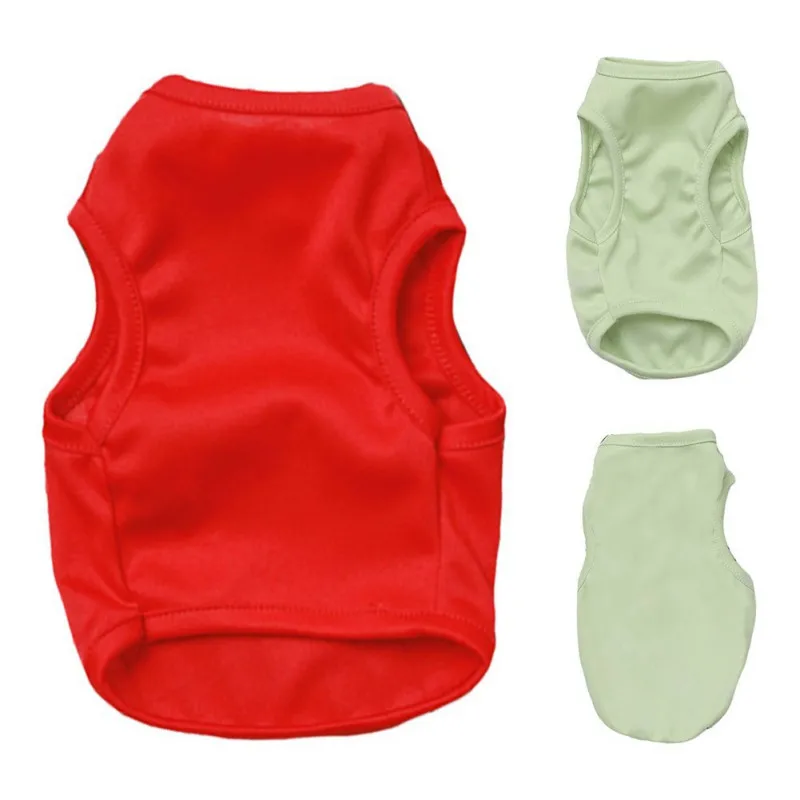 

Dog Clothes Pet Dog Sleeveless Vest Summer Dog Clothes for Small Dog T-shirt Dog Shirt For Chihuahua Solid Color Dog Supplies