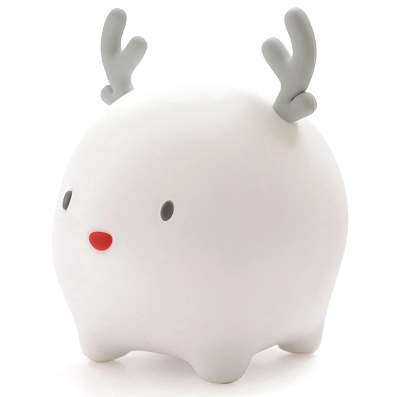 

Night Lights for Bedroom, Sleep Breathing Lamp for Kids, Reindeer Night Light, LED Sleep Breathing Press Control