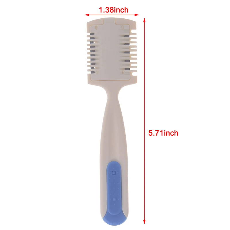 

1pc Thinning Bangs Long Hair Beauty Hair Cut Home Hairdresser Makeup Tool Durable Hair Cutting Trimmer Comb Razor Blade Comb