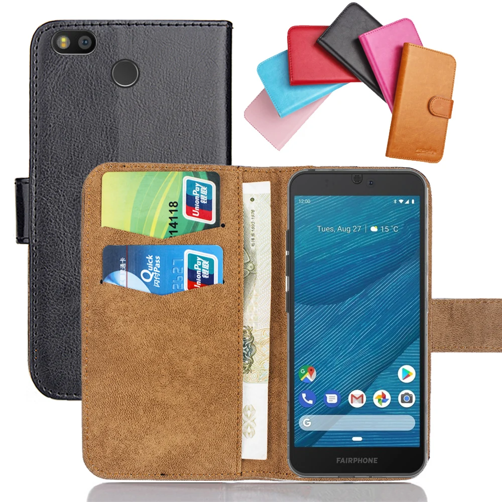 6 Цвета Fairphone 3 чехол специальный уникальный флип-чехол 100% кожаный Модные