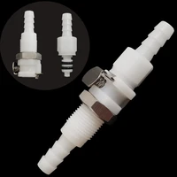 316 14 hose barb valved in line coupling insert panel mount coupling body male female quick shut off hose joint tube connector
