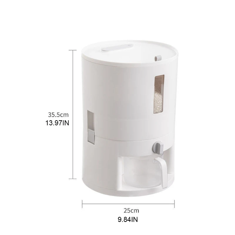 

Automatic Grain Storage Bin Rice Dispenser Storage Box Large Kitchen Food Grain Storage Container Household Rice Dropshipping