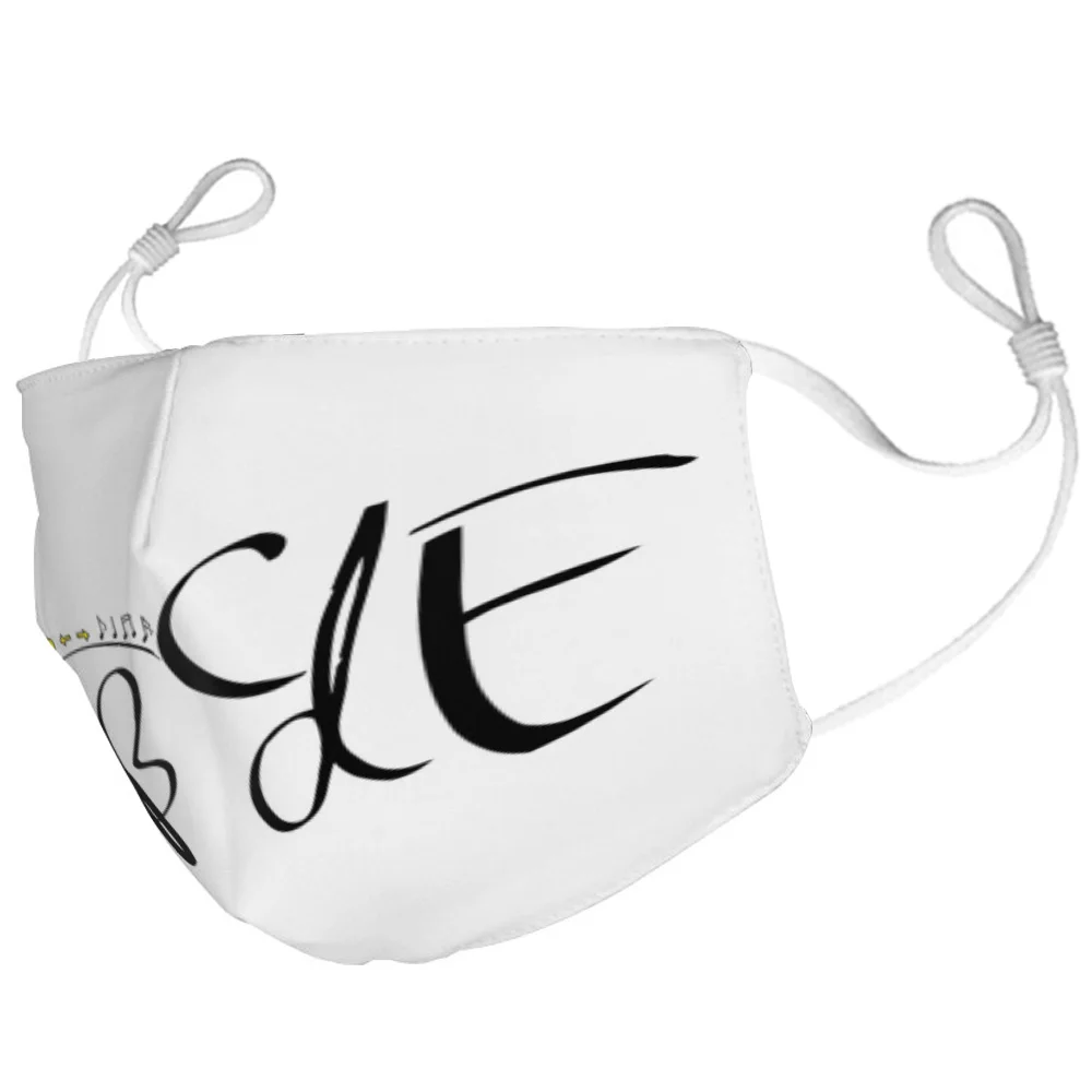 Черные простые моющиеся маски с английским алфавитом унисекс пылезащитные и