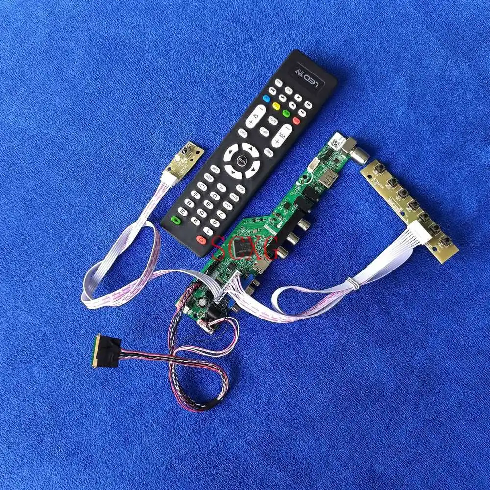 

VGA USB AV HDMI-compatible Kit Display drive board 1366*768 LED LCD Analog LVDS 40-Pin For CLAA133WA01/CLAA133WA01A/CLAA133WB01A