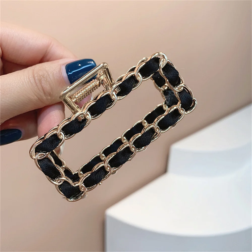 Модный металлический зажим в виде акулы женские заколки для волос ленточный