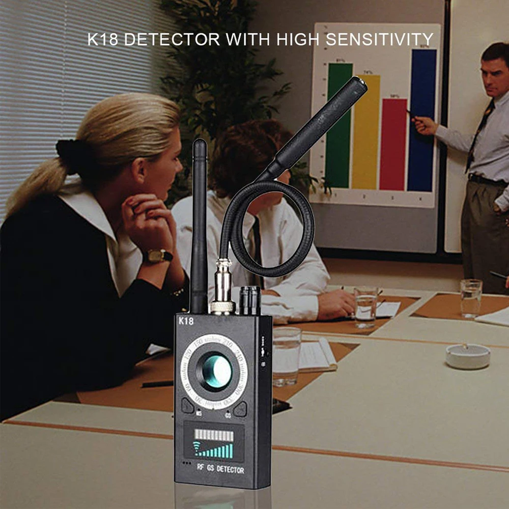 K18 Anti Spy Wiretap Bugs Mini Hidden Camera GPS GSM Lens RF Tracker Sound Signal Gizli Kamera Things Detector | Безопасность и