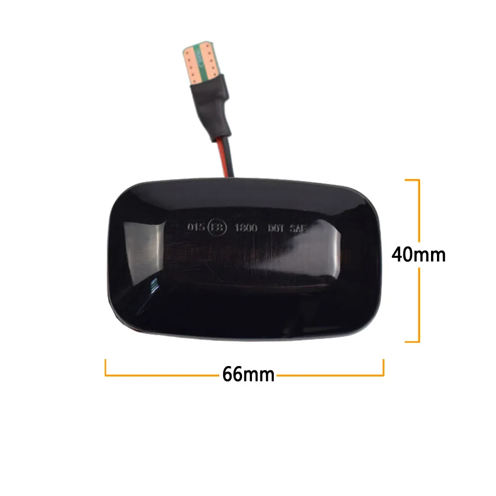 

2pcs LED Dynamic Side Marker Lights Arrow Turn Signal Blinker Lamps For Toyota Landcruiser 70 80 100 Series