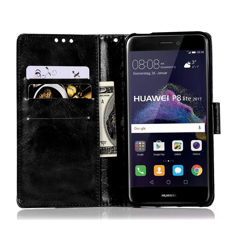 Чехол-книжка для Huawei P9 Lite 2017 из искусственной кожи PRA-LX1 PRA-LA1 PRA-LX3 | Мобильные