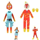 Детский Костюм Бен 10 человек-пламя для косплея на Хэллоуин костюм для мальчиков аниме косплей для девочек ужас костюм с маской забавная одежда Вечерние