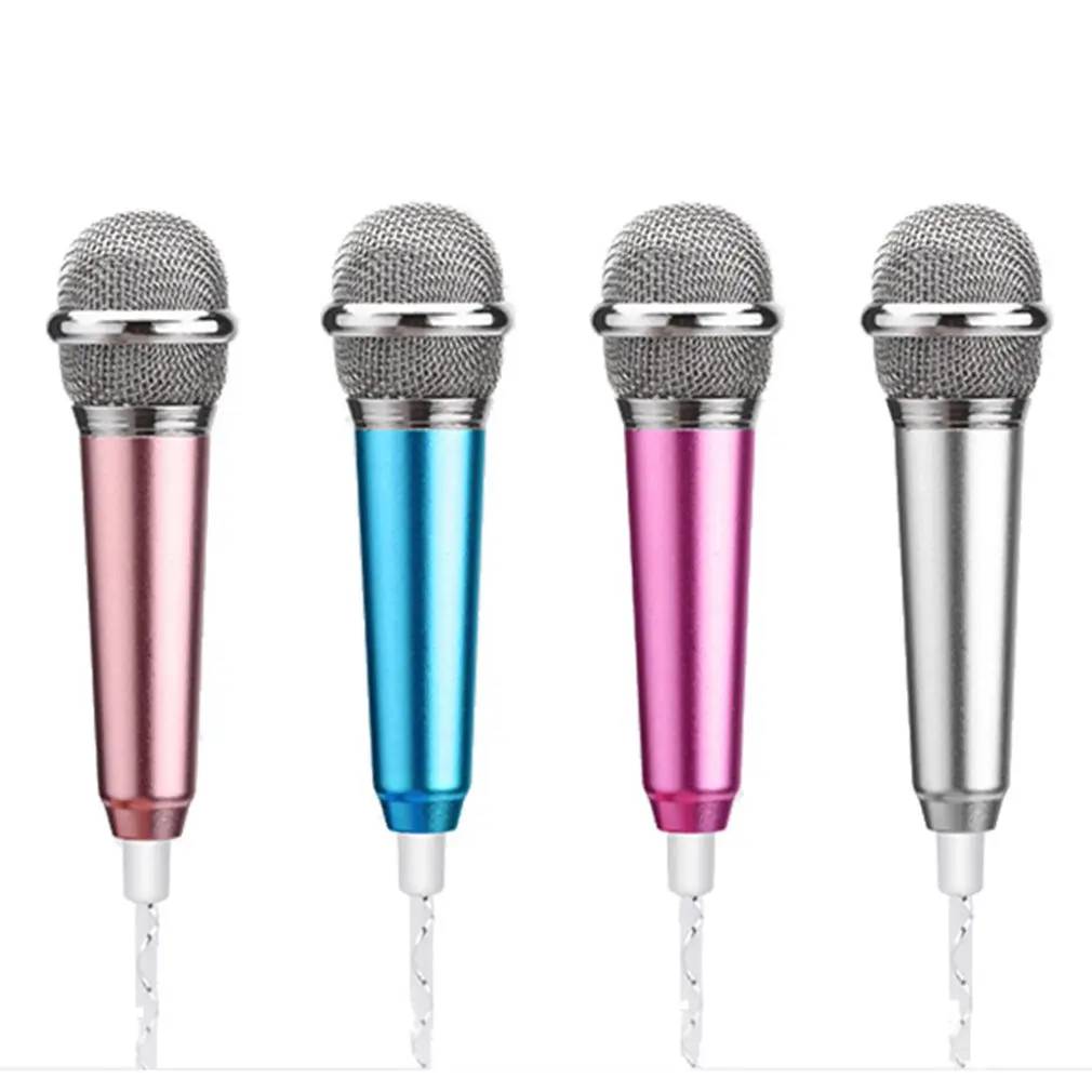 

MINI Jack 3.5mm Studio Lavalier Professional Wired Microphone Handheld Mic karaoke for singing gaming for Mobile phones PC