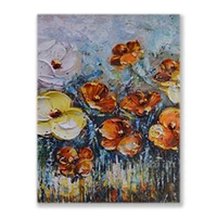 new arrival abstract hot selling palette knife style flower oil painting wall decorative item canvas art entrance decor artwork
