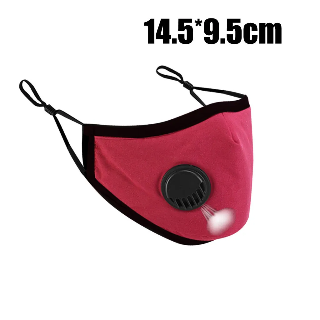 

1PC +15 Filters Children Outdoor Cycling Running Mouth Cover Boy Girl Cotton Face Mask With Exhaust Valve PM2.5 Protective Mask