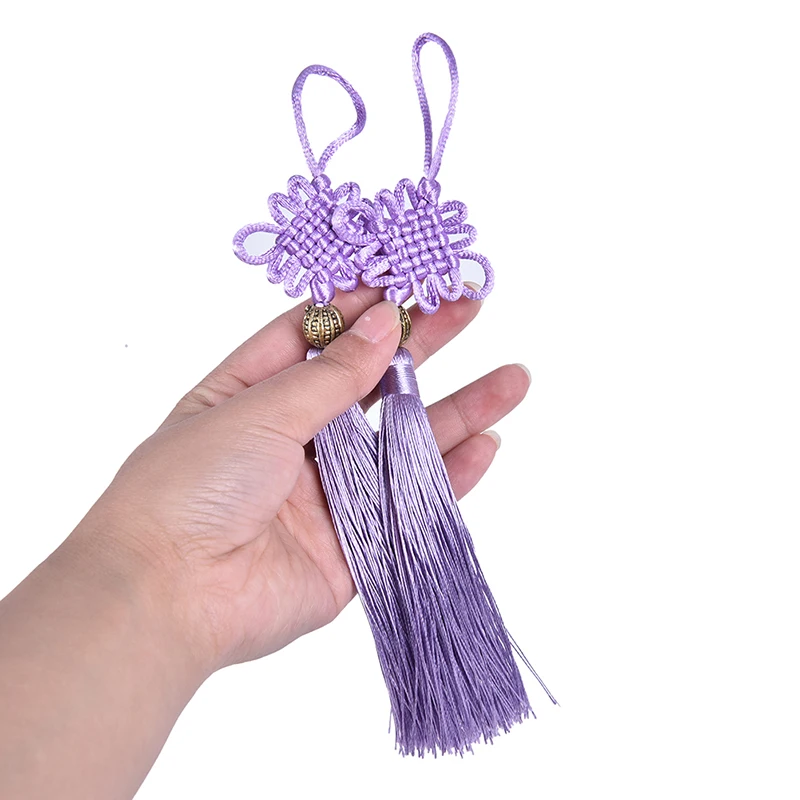 2PC Chinese Knots Tassel DIY Pendant Jewelry Garment Decorative Accessories Car Key Bag Craft Fringe | Дом и сад