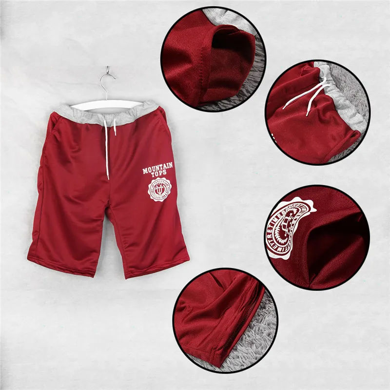 Повседневные мужские хлопковые шорты для спорта пляжные мужчин быстросохнущие