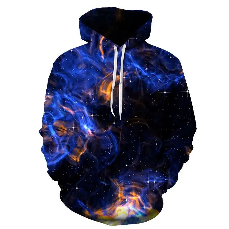 

Sreetwear Oversized Hooded Loose Sweatshirt for Men's Vintage 3D Abstract Flame Print Hoodies Male Loose Casual Plus Size Hoodie