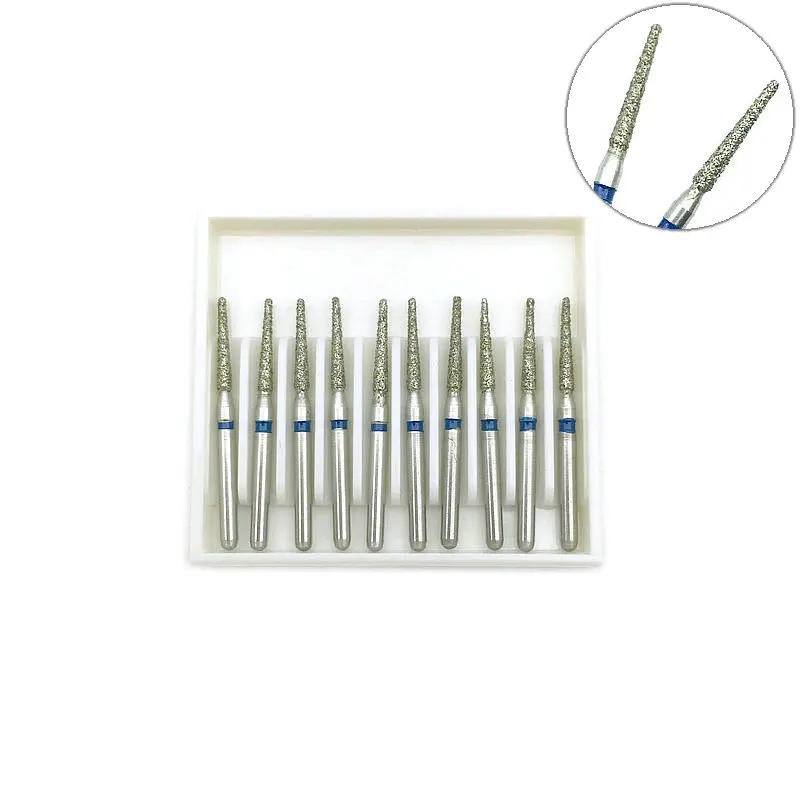 Высокоскоростные дрели для зубных протезов алмазные боры 10 шт./кор. ФГ 1 6 мм