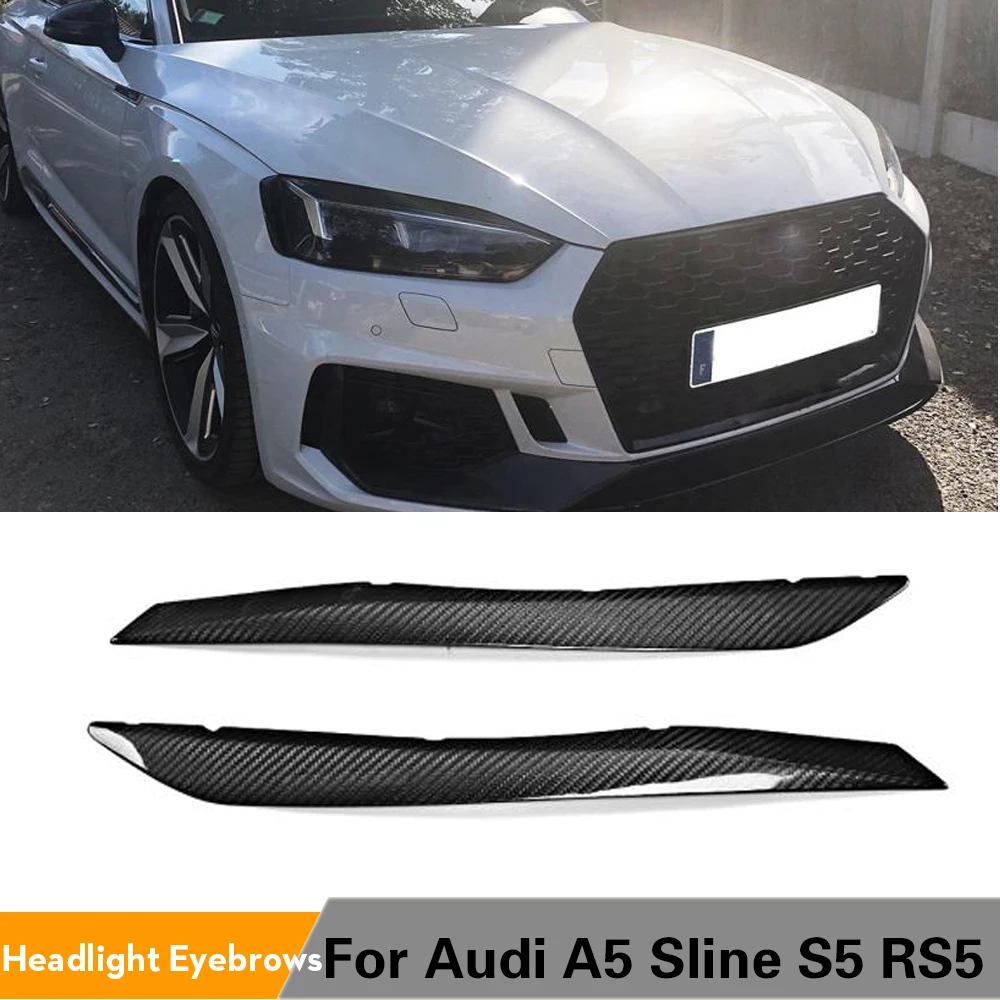 Наклейка из чистого углеродного волокна для фар AUDI A5 S5 RS5 2017 2018 | Автомобили и