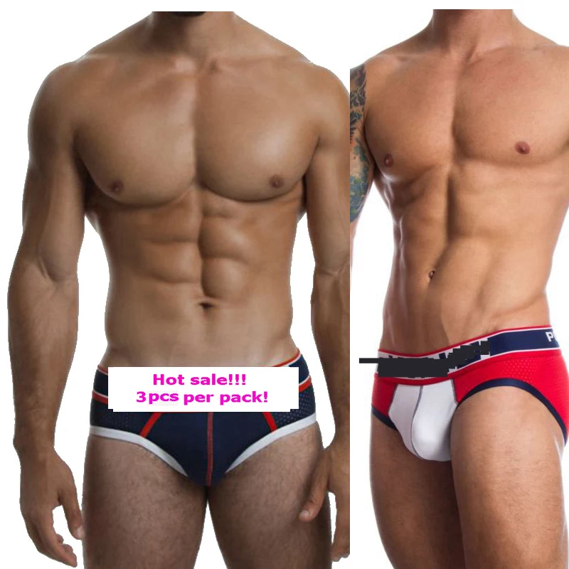 Brand Men Mesh Sexy Jockstrap Gay Underwear jock strap jockstrap cuecas gay tangas hombre Sexy G String Cueca Gay Penis Lingerie - Цвет: 3pcs multi PU