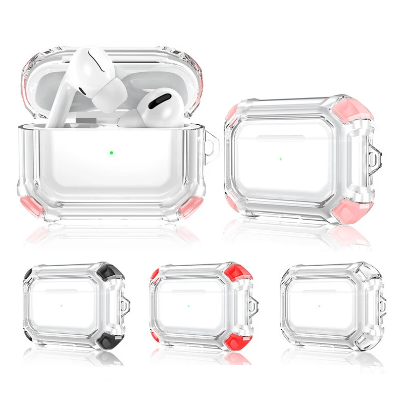 

Чехол для наушников Airpords Pro, прозрачный чехол для телефона Apple Air Pods, беспроводные наушники, защитная гарнитура для Apple Airpod Pro