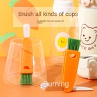 Крышка для термоса Три в одном, многофункциональная щетка для чистки, щетка для чистки крышки чашки, щетка для чистки детских бутылок