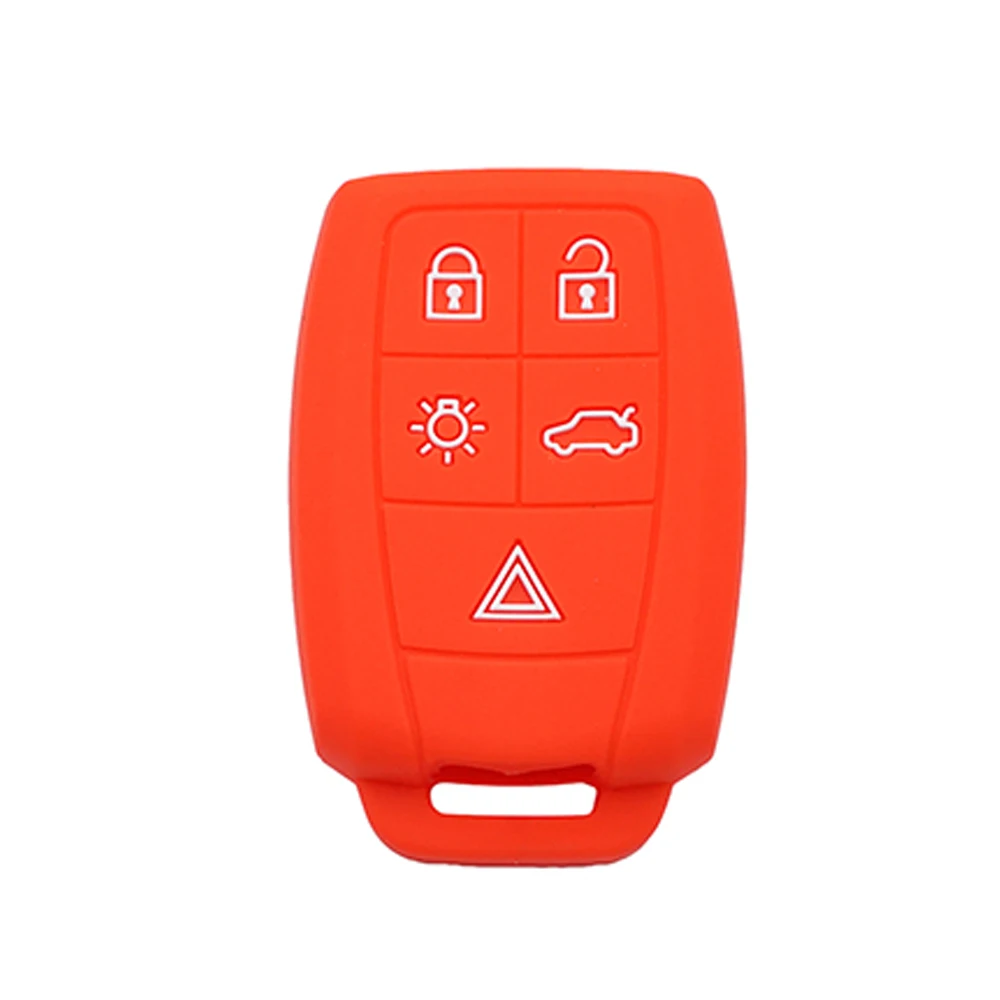Силиконовый Сменный Чехол OkeyTech для автомобильного ключа с 5 кнопками Volvo S40 V50 V70 C70