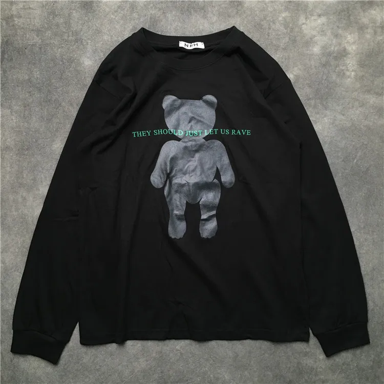

Новинка 2019, роскошные мужские классические толстовки с капюшоном Let US rave Bear, толстовка с капюшоном, бархатный хлопковый утепленный флисовый ...