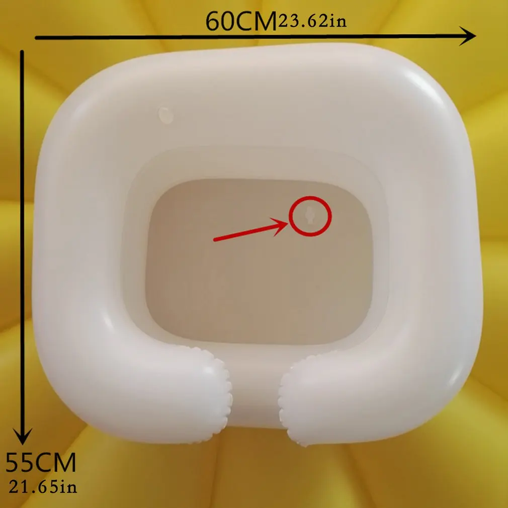 

Portable Inflatable Rinse Basin For Washing Hair Shampoo Basin Tub In Bed PVC Inflatable Hair Washing Basin Nursing