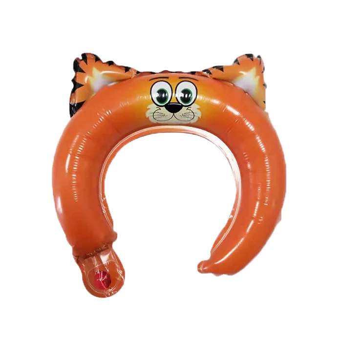 Cute Tiger 10pcs 10 шт./лот милый Микки повязка на голову "Минни" фольгированный шар кролик медведь животные воздушные шары Детские игрушки День рождения украшения - Цвет: Cute Tiger 10pcs