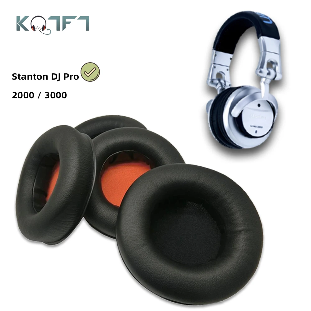 1 пара сменных амбушюров KQTFT для Stanton DJ Pro 2000 3000 Pro2000 Pro3000 гарнитура амбушюры