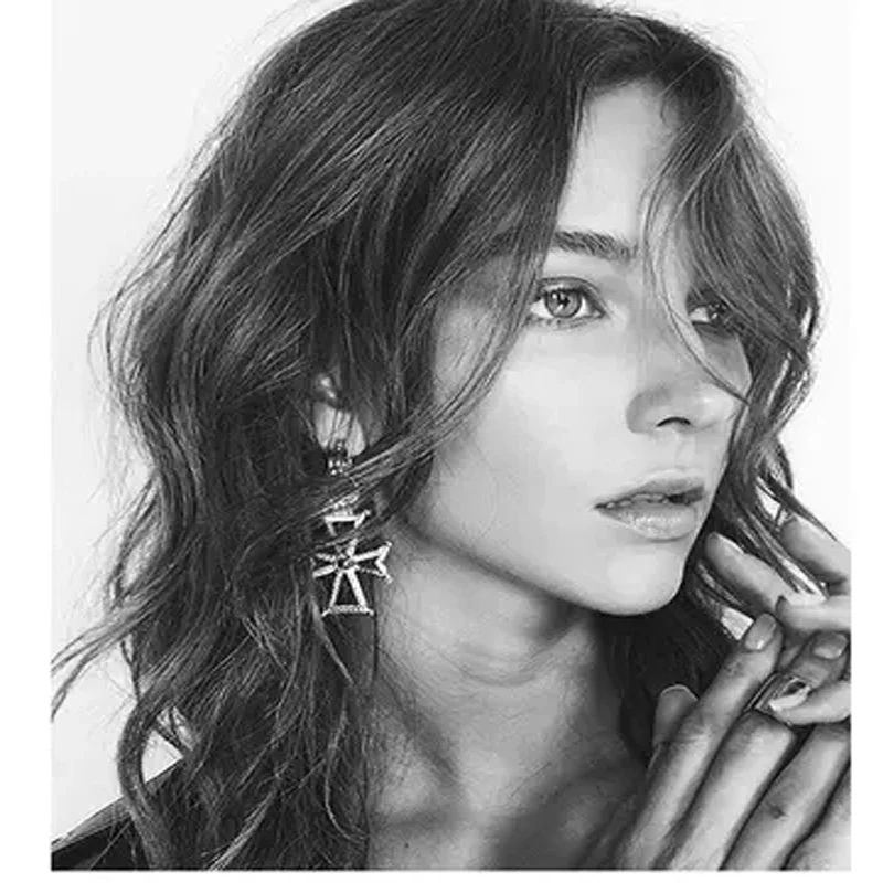 bls-miracle New fashion accessorie unique cross drop earring best gift for lover's girl wholesale E453 | Украшения и