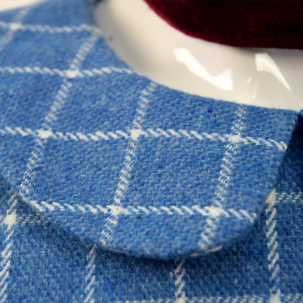 Женский костюм Cossky Esther синий в клетку для косплея | Тематическая одежда и