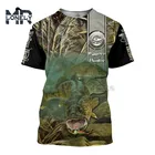 Футболка мужская с 3D-принтом, коротким рукавом и карпом, размеры 2021-6xL
