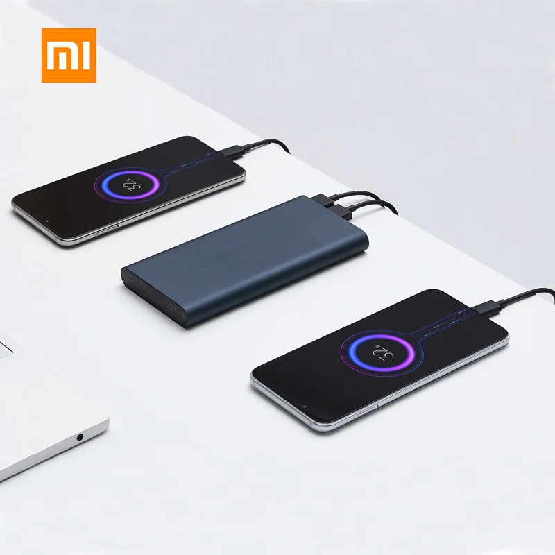 Xiaomi повербанк10000mAh USB Тип C Двусторонняя18 Вт Быстрая зарядка повербанк внешний