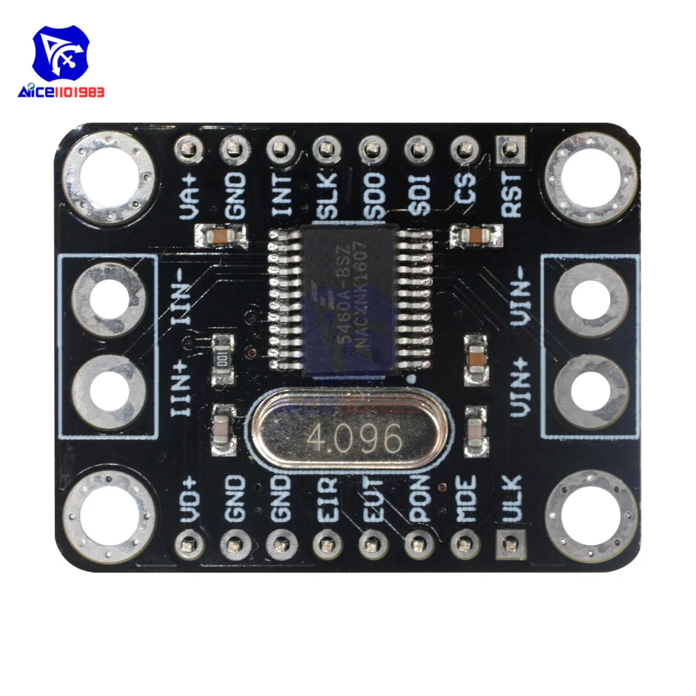 Последовательный однофазный двунаправленный модуль ADC diymore CS5460A для измерения